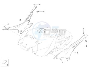 RSV4 1000 RR drawing Central Body