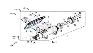 GTS 300I ABS L7 drawing EXHAUST