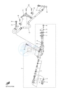 WR250R (32DT 32DS 32DU) drawing REAR MASTER CYLINDER