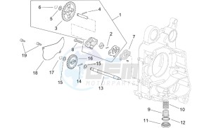 Leonardo 250 (eng. Yamaha) drawing Oil pump