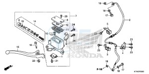 SH300RE SH300RE UK - (E) drawing FRONT BRAKE MASTER CYLINDER