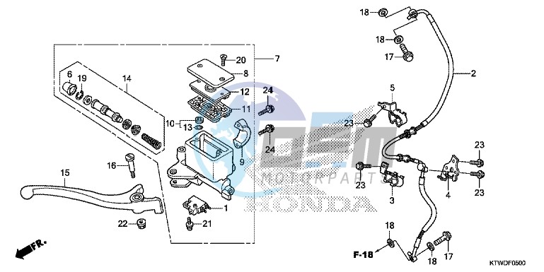 FRONT BRAKE MASTER CYLINDER