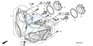 CBR1000RR9 Australia - (U / PSW) drawing HEADLIGHT