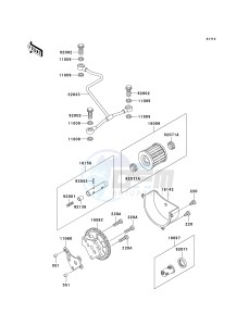 KLF 300 B [BAYOU 300] (B10-B14) [BAYOU 300] drawing OIL PUMP_OIL FILTER