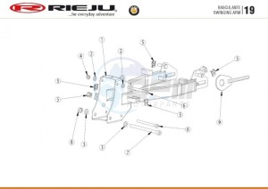 BYE-BIKE-25-KM-H-EURO4-HOLLAND-BLACK drawing SWING ARM