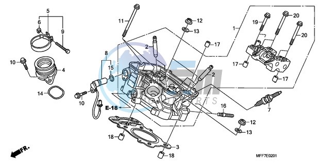 REAR CYLINDER HEAD