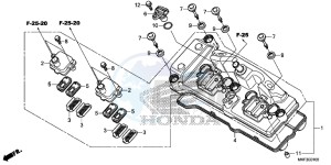 CBR1000S1H 2ED - (2ED) drawing CYLINDER HEAD COVER