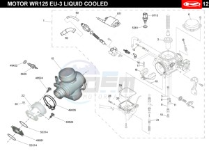 RS3-125-FLUOR drawing CARBURETTOR - HT-COIL  EURO3