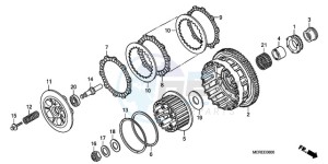 CBF600NA9 UK - (E / ABS MKH) drawing CLUTCH