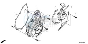 CB500FAF CB500F UK - (E) drawing A.C. GENERATOR COVER