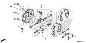 TRX250TMG TRX420 Europe Direct - (ED) drawing FRONT BRAKE PANEL