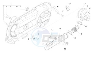 fly 50 4t 2v drawing Crankcase cover - Crankcase cooling