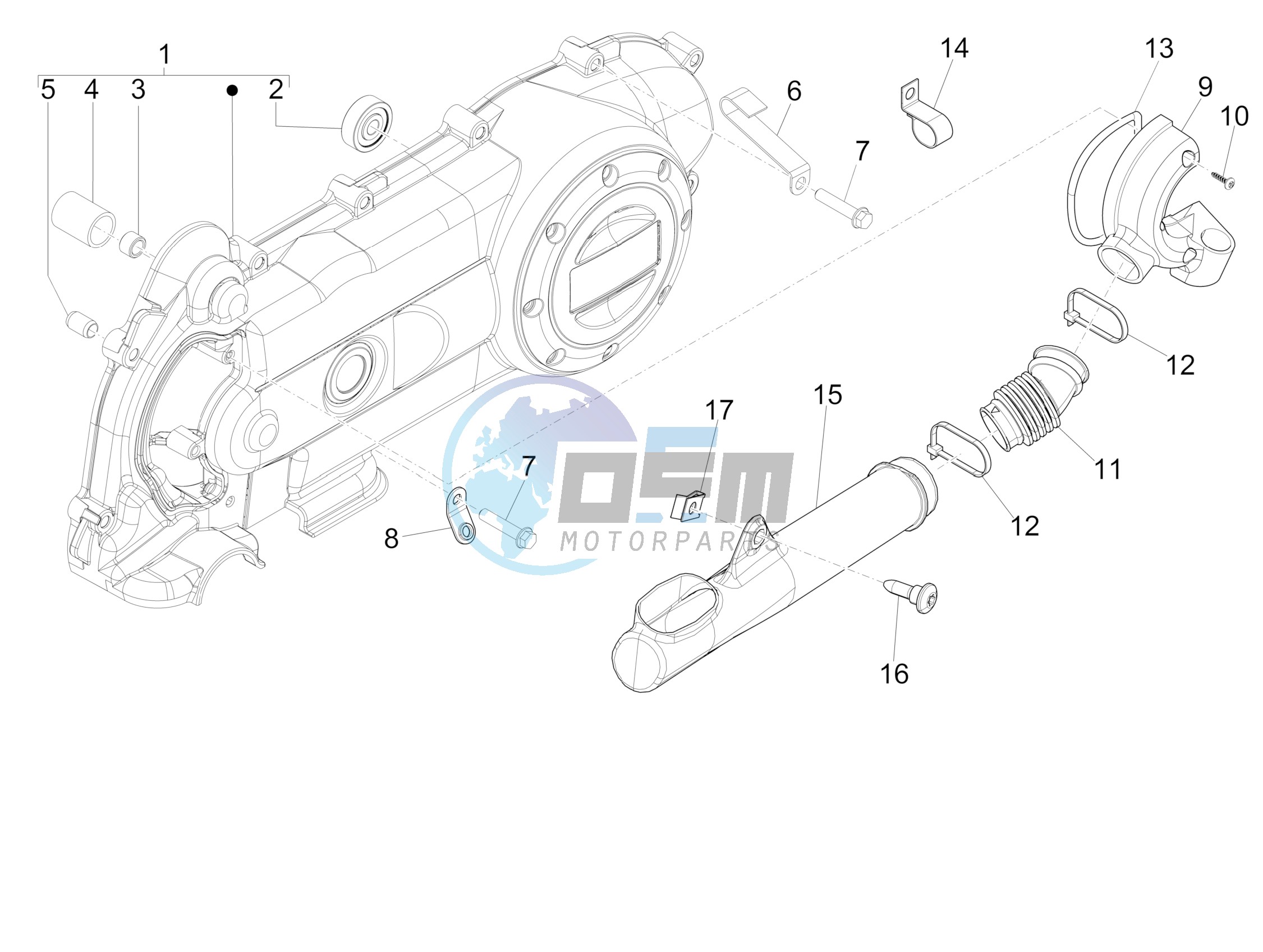 Crankcase cover - Crankcase cooling