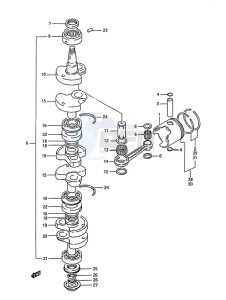 DT 75 drawing Crankshaft