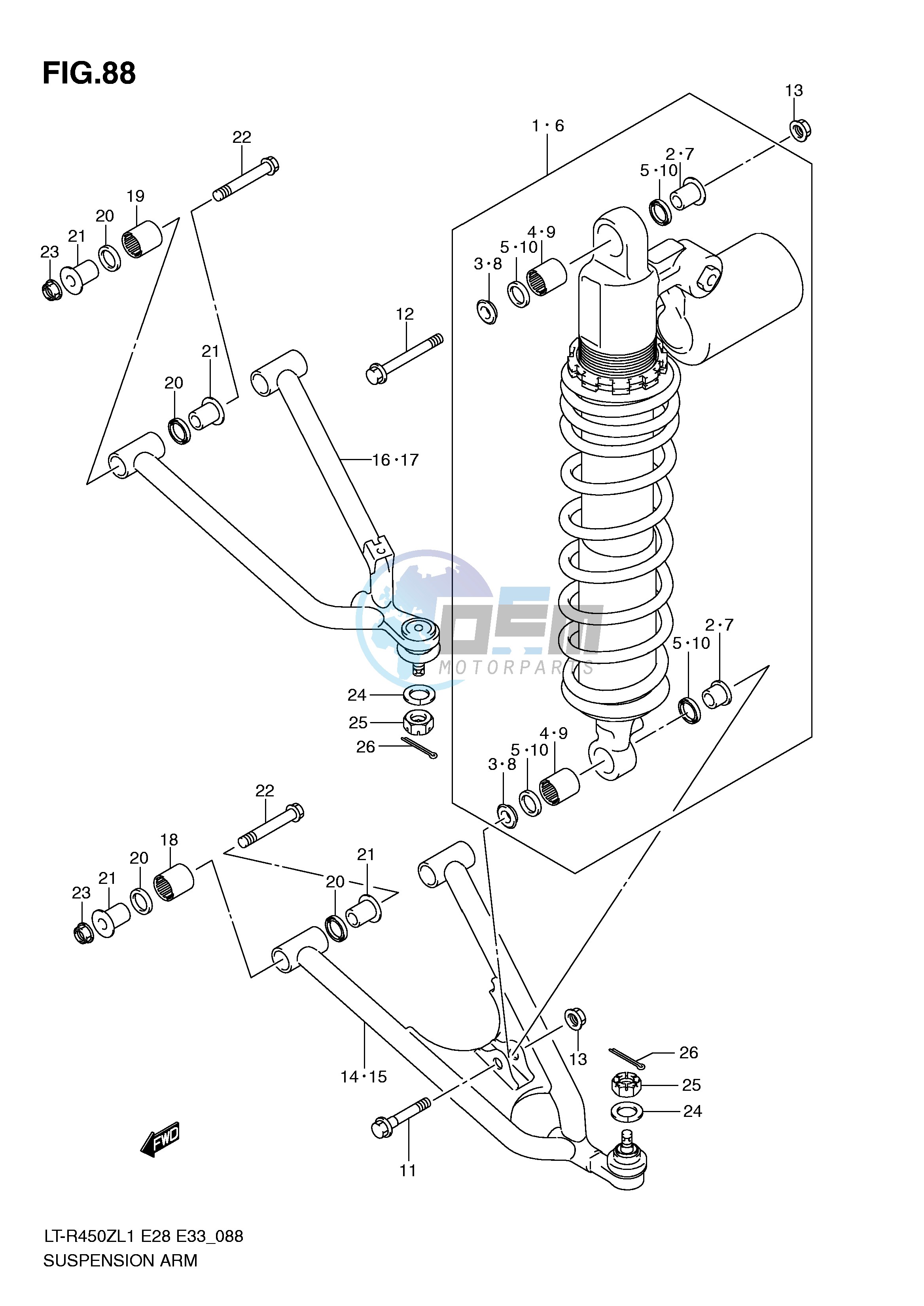 SUSPENSION ARM (LT-R450ZL1 E28)