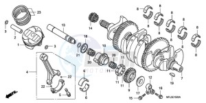 CBR1000RAA France - (F / ABS CMF HRC) drawing CRANKSHAFT/PISTON