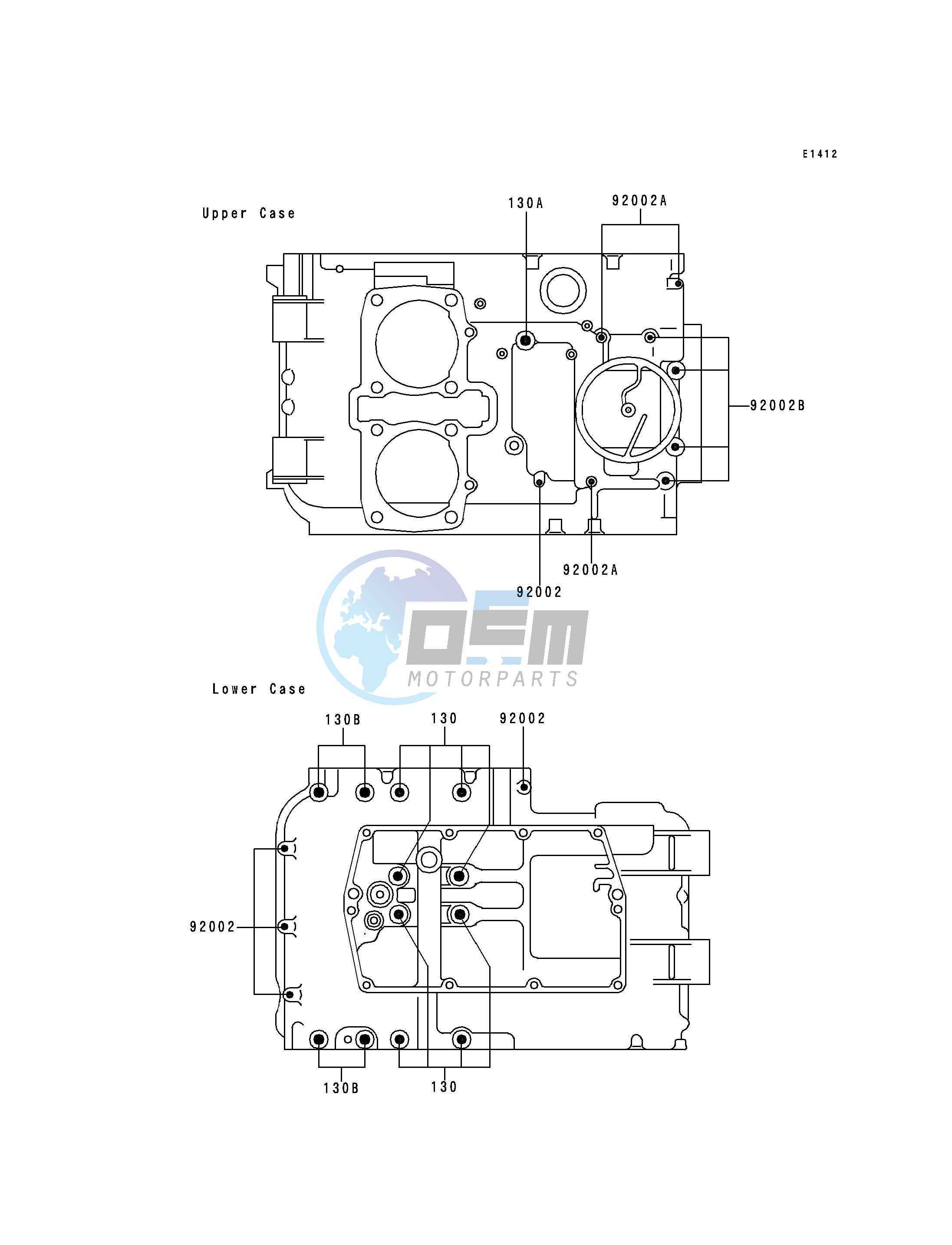 CRANKCASE BOLT PATTERN