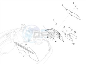 GTS 300 HPE 4T-4V IE ABS E4 (NAFTA) drawing Rear cover - Splash guard