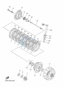 WR450F (B7R4) drawing CLUTCH