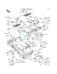 KSF 450 B [KFX450R MONSTER ENERGY] (B8F-B9FB) B8FA drawing FRAME FITTINGS -- B8F_B8FA- -