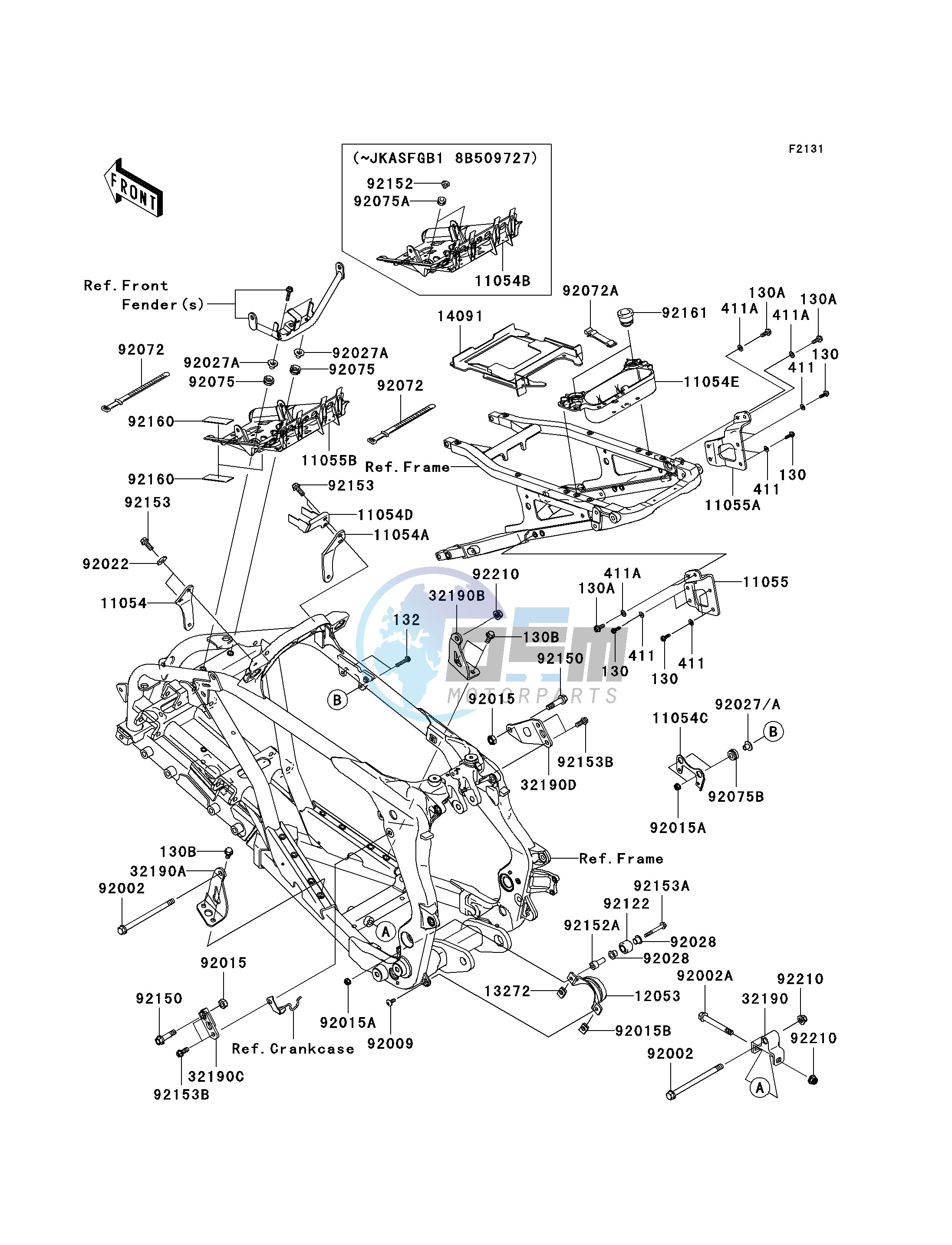 FRAME FITTINGS -- B8F_B8FA- -