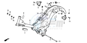 CT110 drawing FRAME BODY