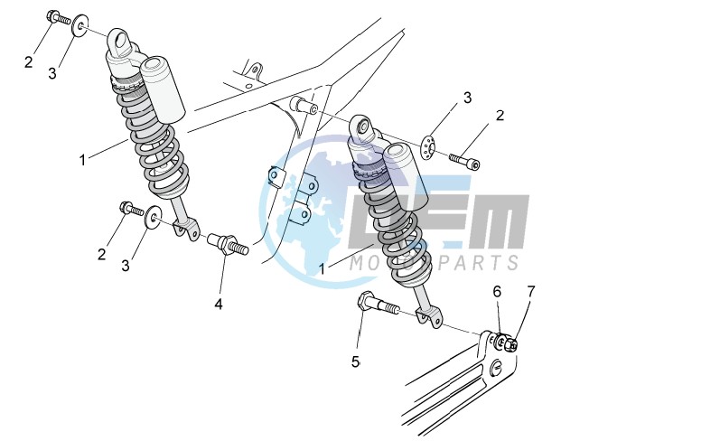 Rear shock absorber