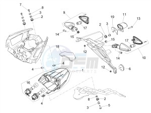 SHIVER 900 E4 ABS (EMEA, LATAM) drawing Rear lights