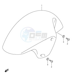 GSX1300R (E2) Hayabusa drawing FRONT FENDER