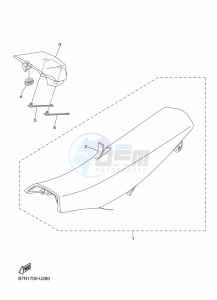 WR250F (BAKD) drawing SEAT