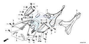 TRX420FPMC TRX420 ED drawing SIDE COVER/TANK COVER