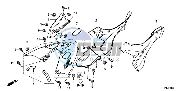 SIDE COVER/TANK COVER