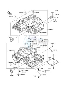 Z1000 ZR1000DBF FR GB XX (EU ME A(FRICA) drawing Crankcase