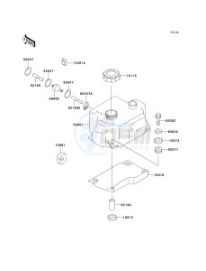 JS 750 B [750 SXI] (B1-B3 B3 CAN ONLY) [750 SXI] drawing OIL TANK-- JT750-B1- -