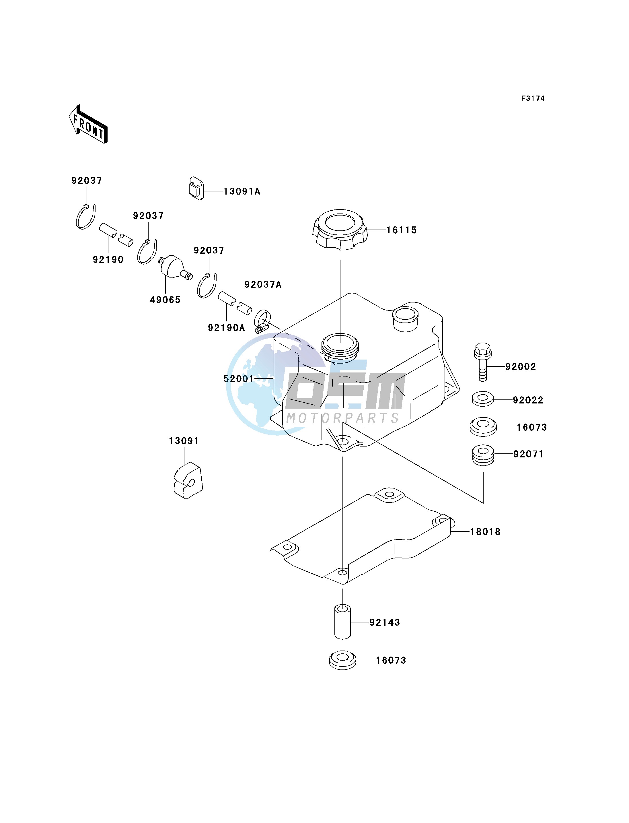 OIL TANK-- JT750-B1- -