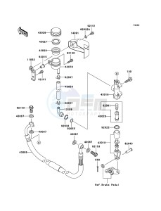 VN1600 CLASSIC TOURER VN1600-D1H GB XX (EU ME A(FRICA) drawing Rear Master Cylinder