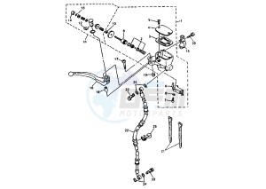 XJ S DIVERSION 600 drawing FRONT MASTER CYLINDER MY97