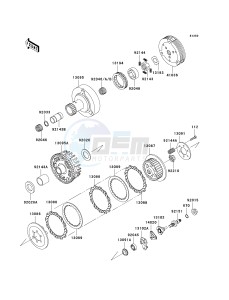 KLX 110 A (A1-A4) drawing CLUTCH-- A1- -