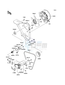 MULE 4010 DIESEL 4x4 KAF950FBF EU drawing Water Pump