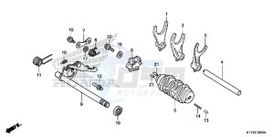 CBR125RSF CBR125RS E drawing GEARSHIFT DRUM