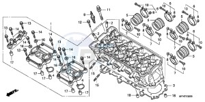 CB1000RAC drawing CYLINDER HEAD