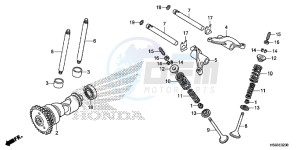 TRX250TMH Europe Direct - (ED) drawing CAMSHAFT/VALVE