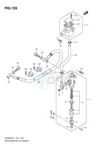 GSX650F (E21) Katana drawing REAR MASTER CYLINDER (GSX650FL1 E24)