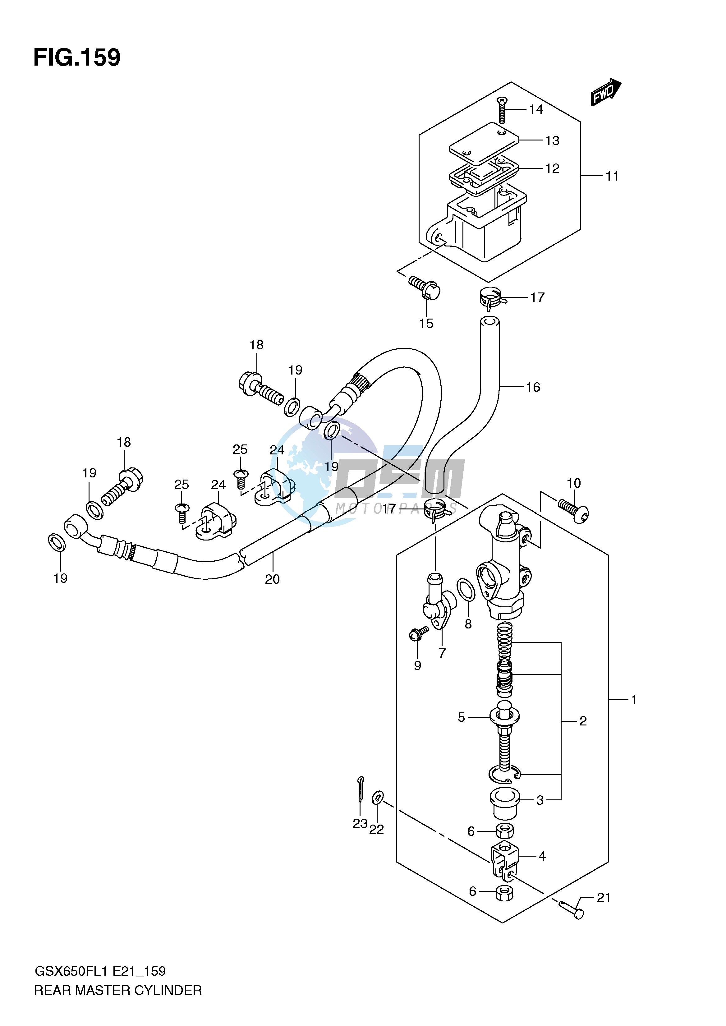 REAR MASTER CYLINDER (GSX650FL1 E24)