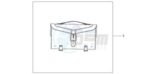 VT750CA9 Australia - (U / MME SPC) drawing LEATHER TOPCASE (PLAIN)