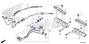 TRX500FPAE TRX500FPA Europe Direct - (ED) drawing PEDAL/ STEP