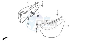 VF750C drawing SIDE COVER