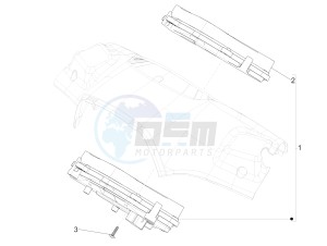 Sprint iGET 125 4T 3V ABS (EMEA) drawing Meter combination - Cruscotto