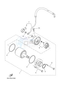 MTM690 XSR700 (B34A B34A B34A B34A B34A) drawing STARTING MOTOR