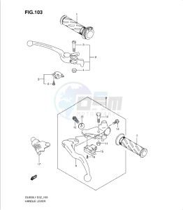 DL650 drawing HANDLE LEVER (DL650L1 E24)